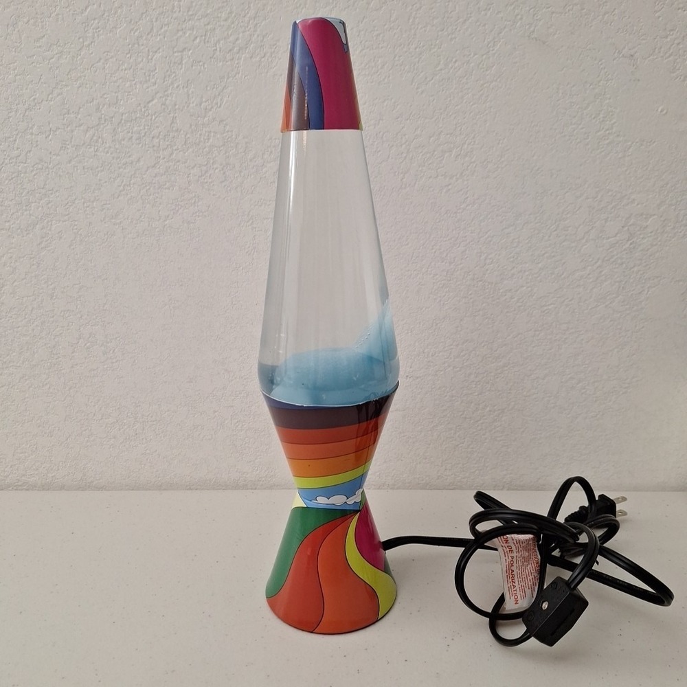 Vintage Psychedelic LAVA LAMP Lava Lite RETRO RAINBOW Schylling WORKS VIDEO